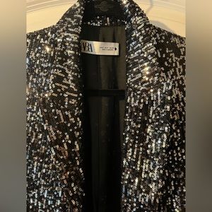 Zara sequin blazer size small